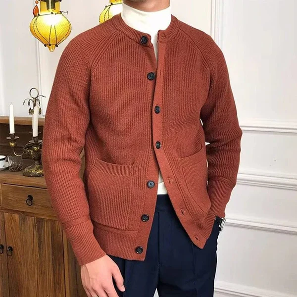 MANFRED - VINTAGE KNOPFSTRICKJACKE - Image 5