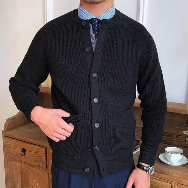 MANFRED - VINTAGE KNOPFSTRICKJACKE - Image 8