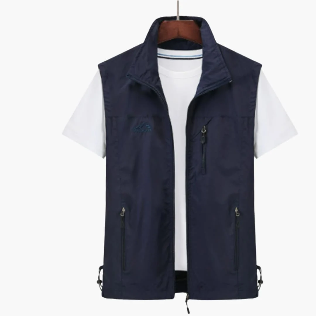 Männer Outdoor-Weste mit Reißverschluss und verstellbarem Saum - Image 2