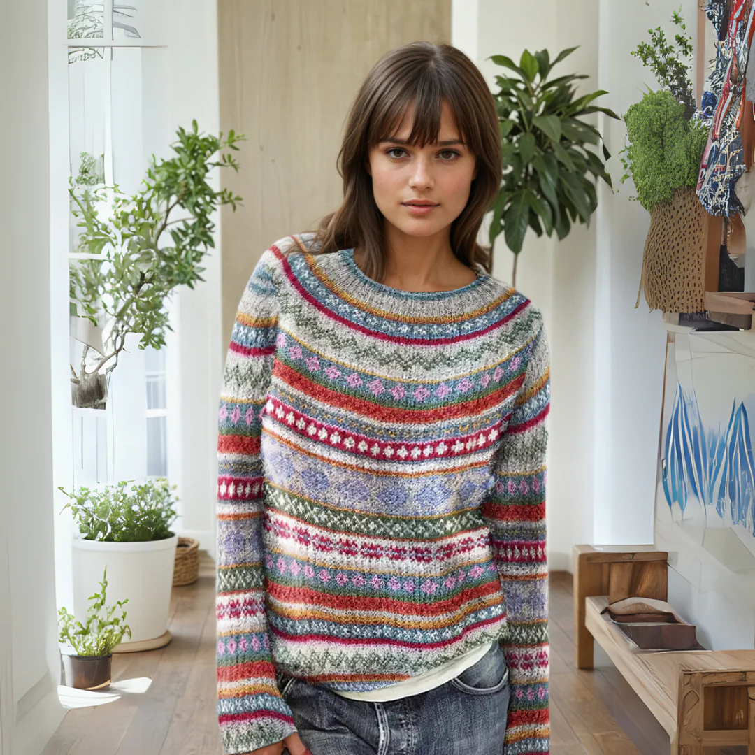 Manonin | Lässiger & kuscheliger gestreifter Pullover - Image 2