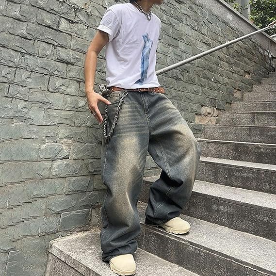 Marcel | Modische Baggy Jeans mit Weitem Bein - Image 7