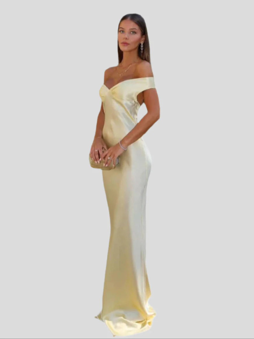 Marcelline – Schulterfreie Abendkleid aus Satin - Image 4