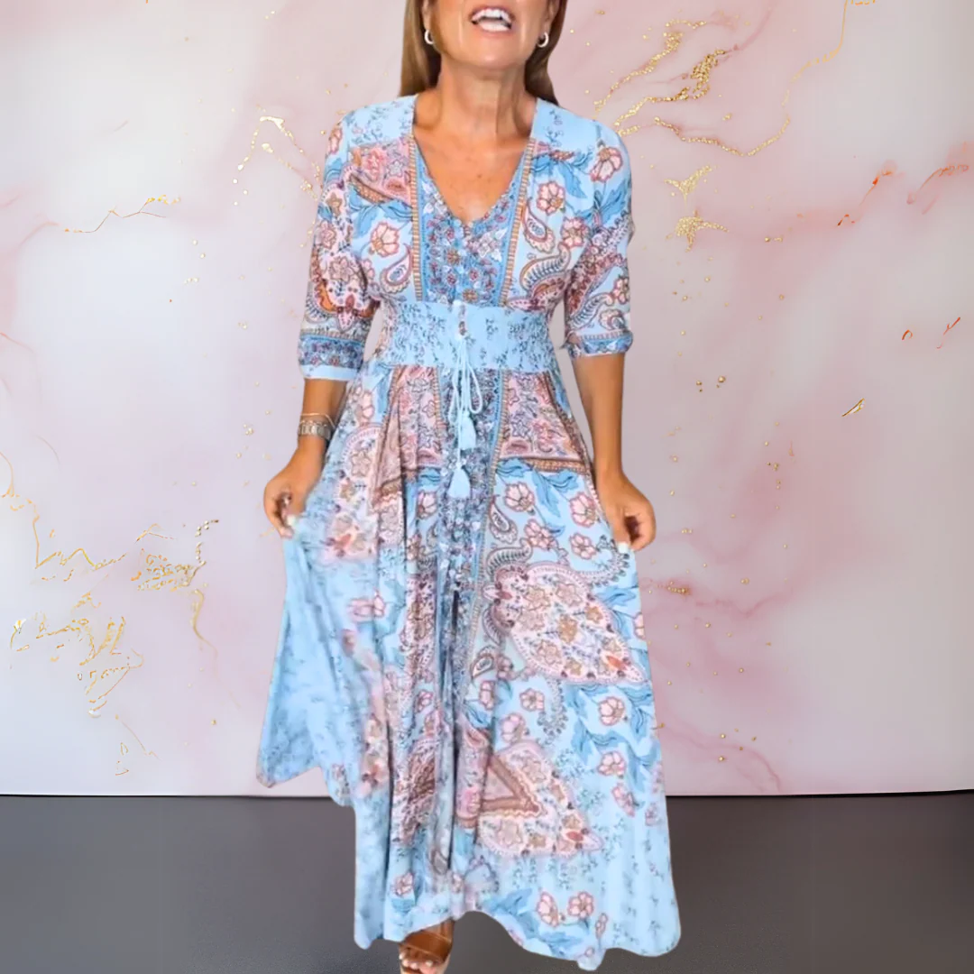 Marga™ | Elegantes Sommerkleid mit V-Ausschnitt - Image 2