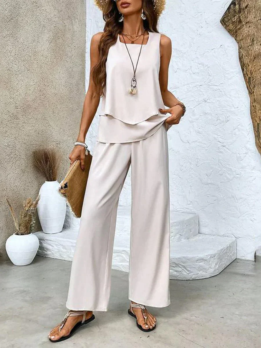 MARGA - SET AUS TOP UND PALAZZOHOSE - Image 5