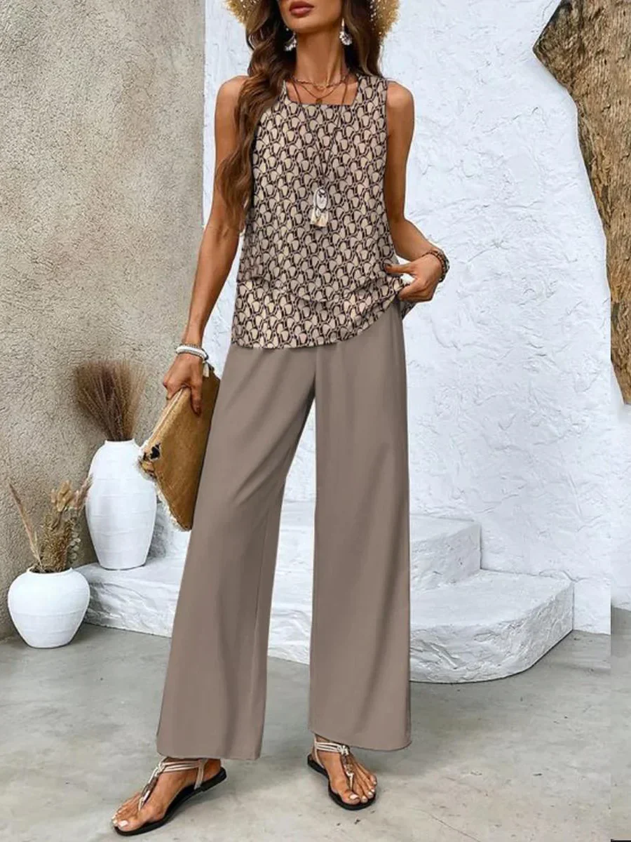 MARGA - SET AUS TOP UND PALAZZOHOSE - Image 6