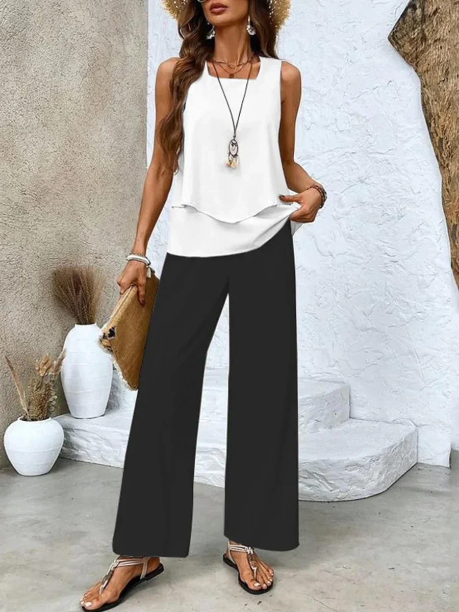 MARGA - SET AUS TOP UND PALAZZOHOSE - Image 8