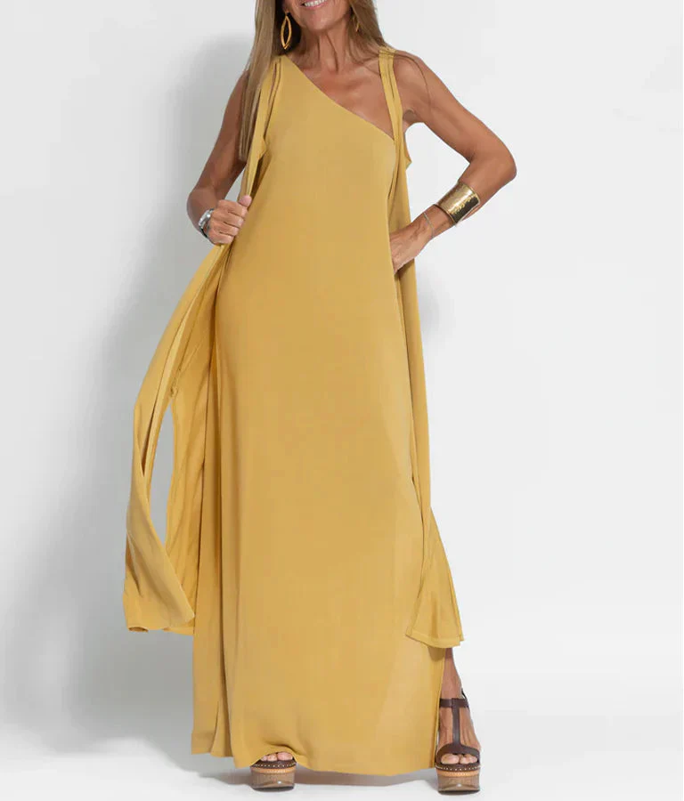 Margaret - Schickes und stilvolles One-Shoulder-Kleid für Frauen - Image 3