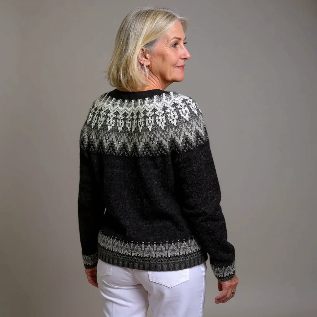Margareta | Vintage Isländische Strickjacke - Image 3