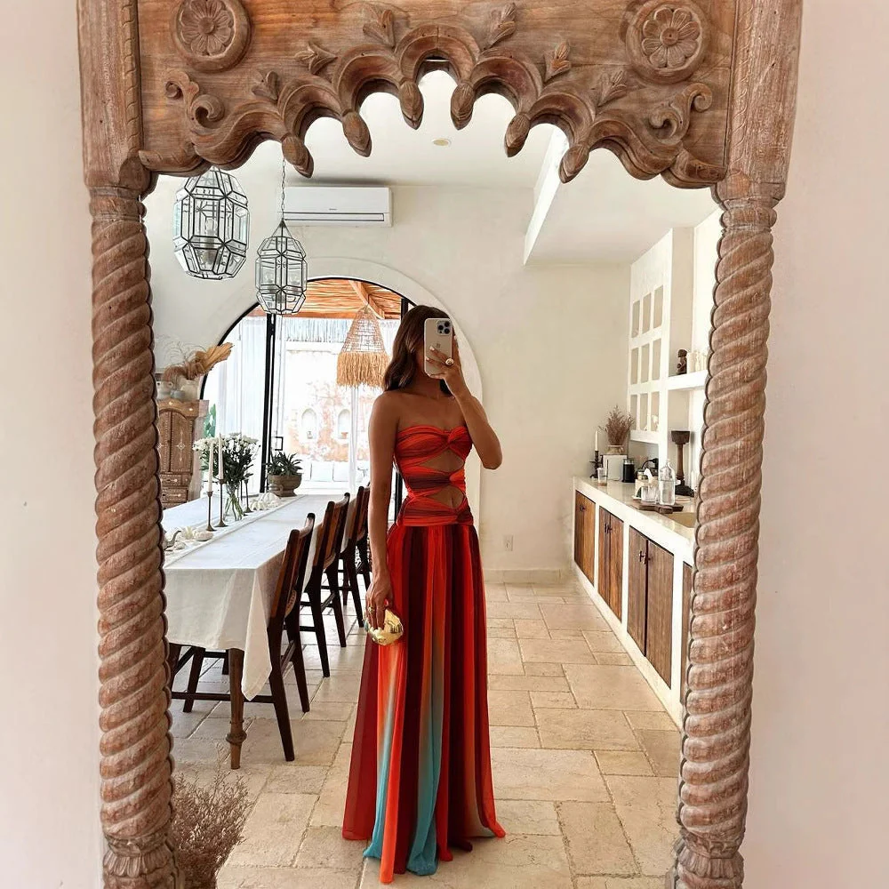 MARGOT | LANGES KLEID MIT TRÄGERN - Image 2