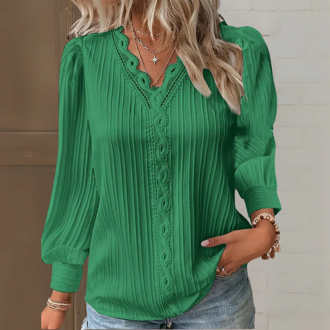 Maria™ | Elegante Bluse im Ibiza-Stil mit Spitzendetails - Image 3