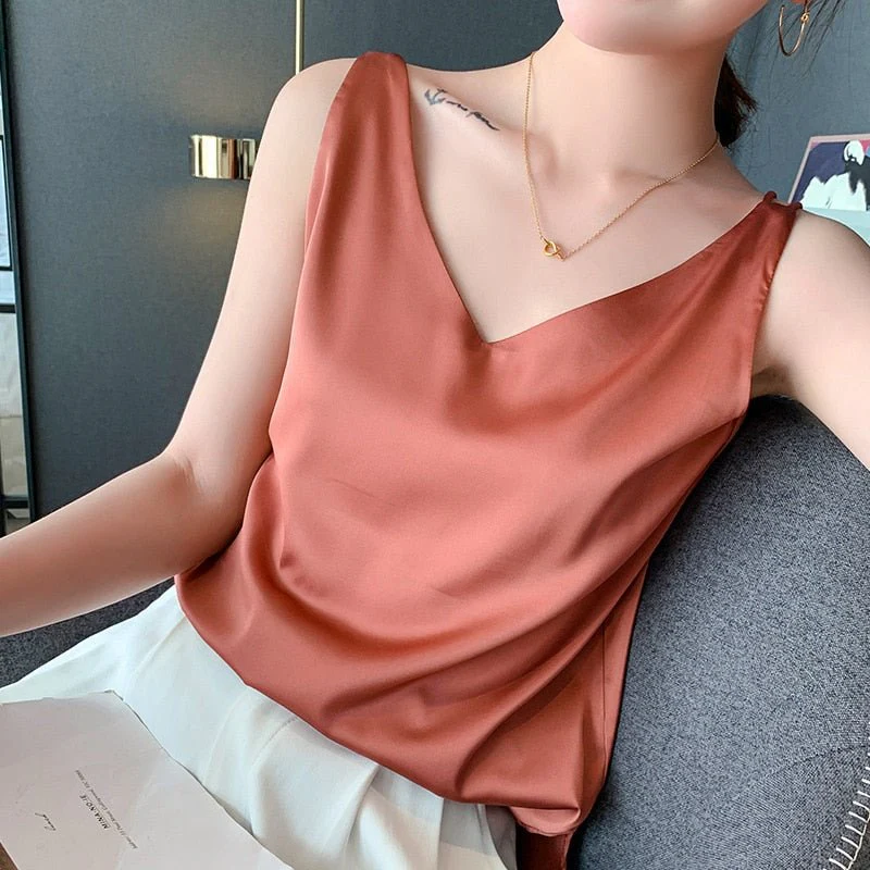 Maria | Elegantes Seiden Tanktop - Image 4
