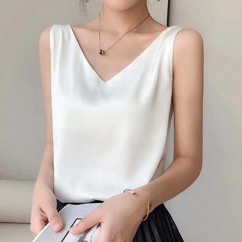 Maria | Elegantes Seiden Tanktop - Image 5