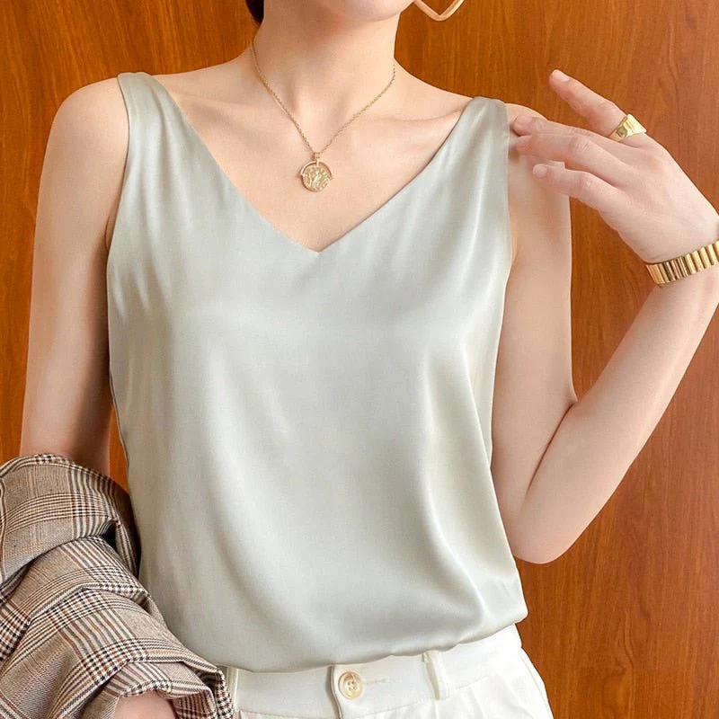 Maria | Elegantes Seiden Tanktop - Image 6