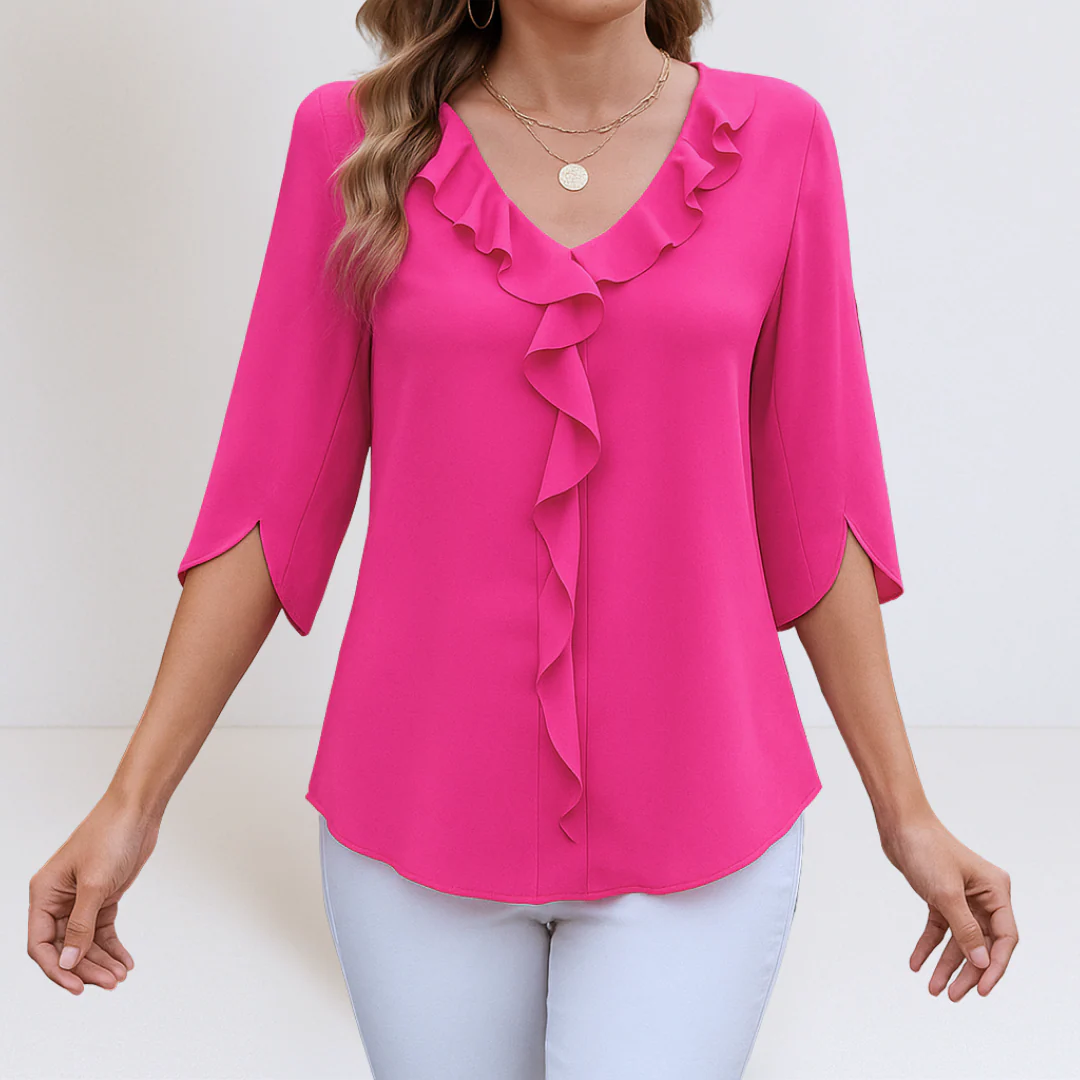 Maria™ | Lässige Bluse mit V-Ausschnitt - Image 5