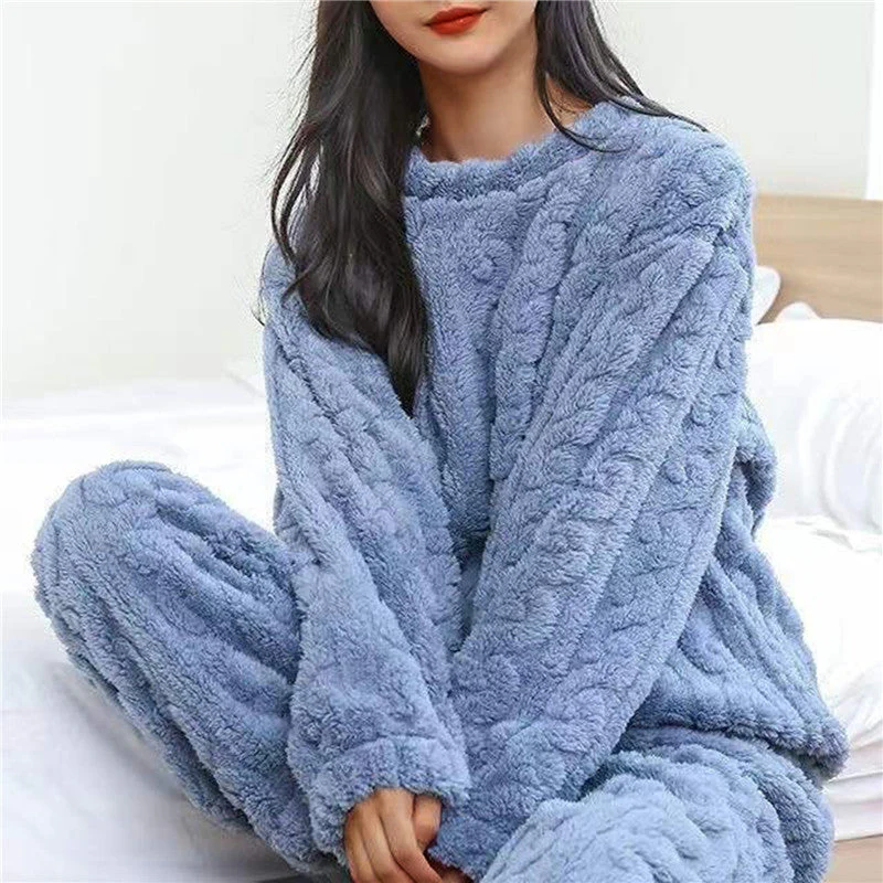 Maria | Weiches Fleece Schlafanzug Set