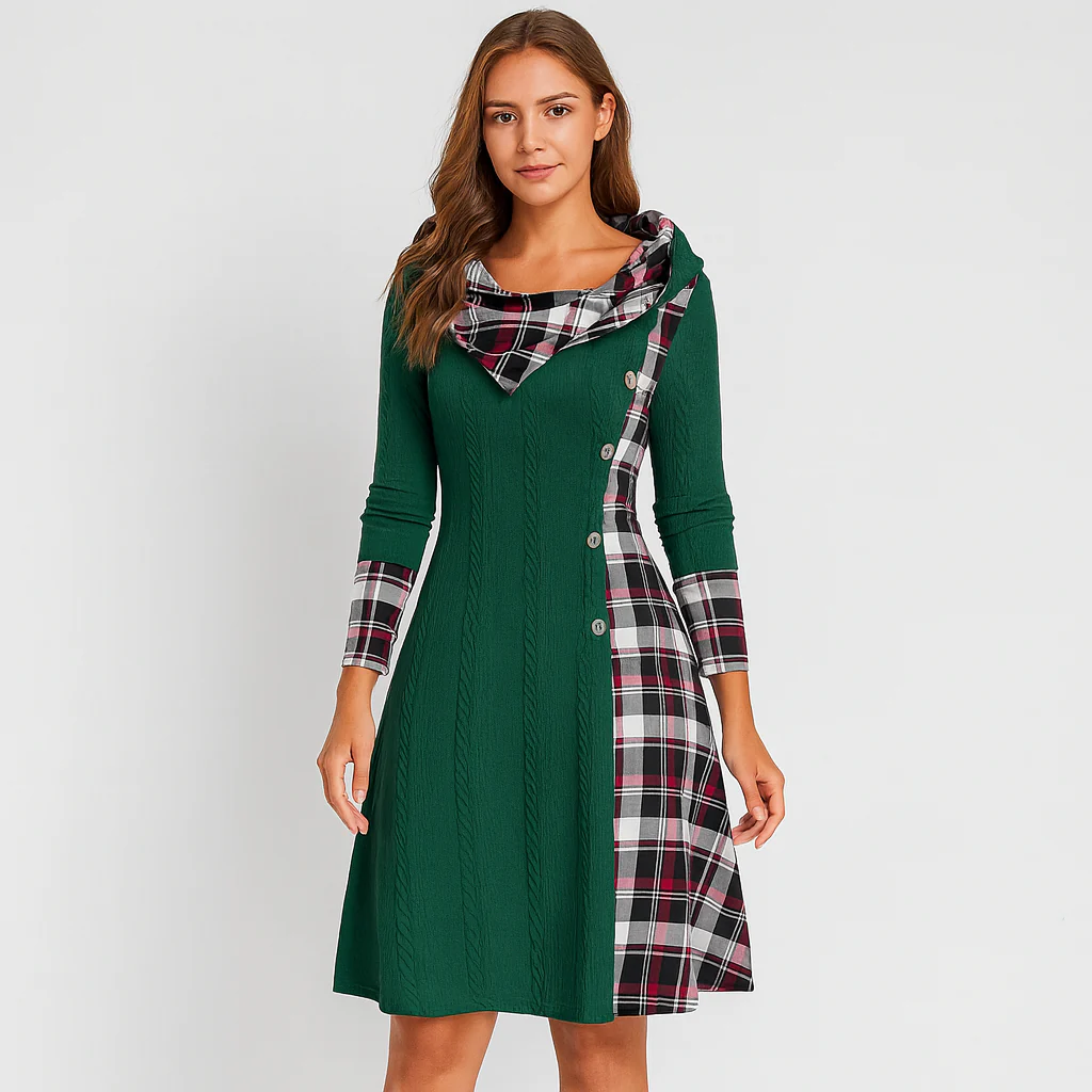 Maribel | Winterjacke mit Kapuze und Kunstfellbesatz - Image 3