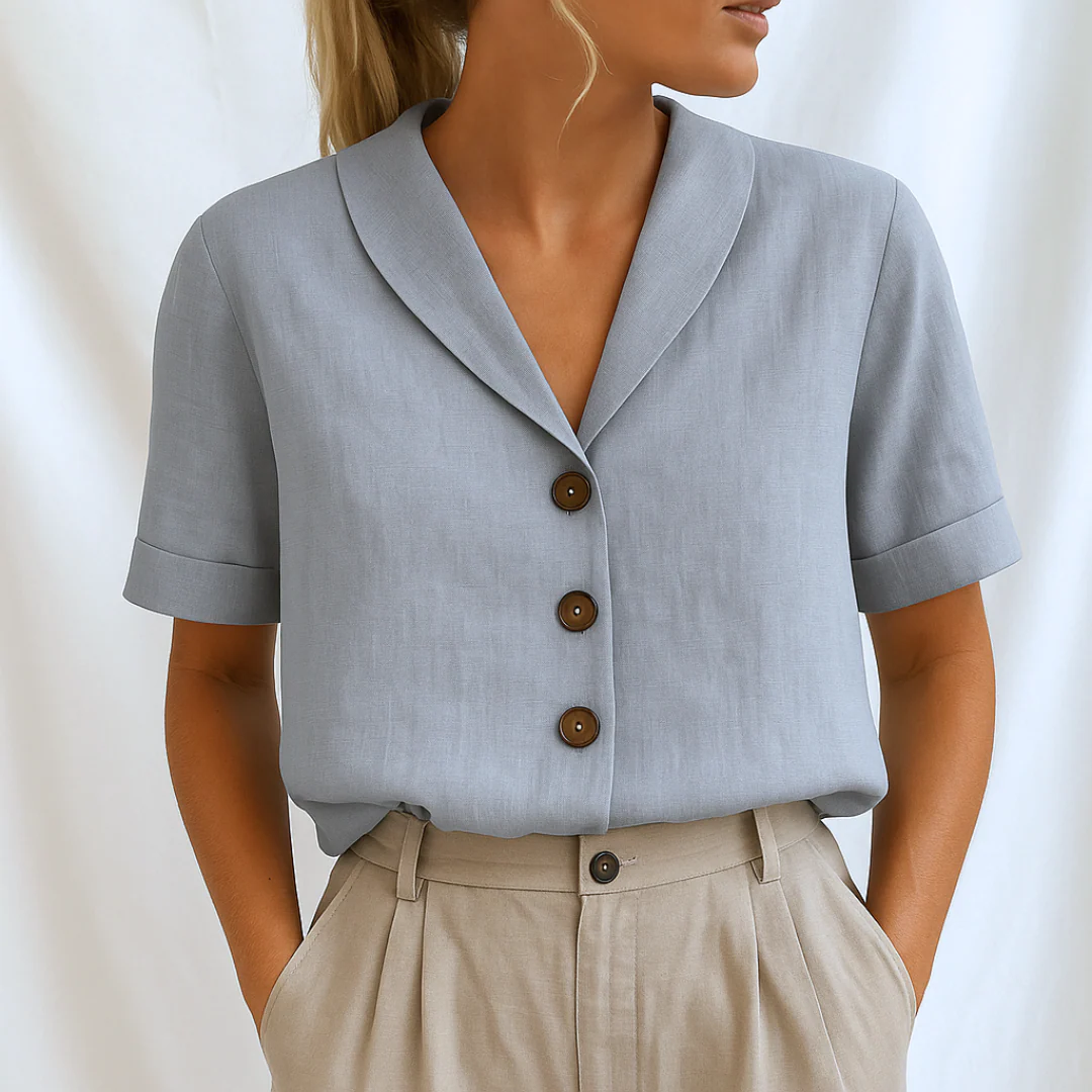 Marie™ | Elegante schlichte Bluse - Image 2