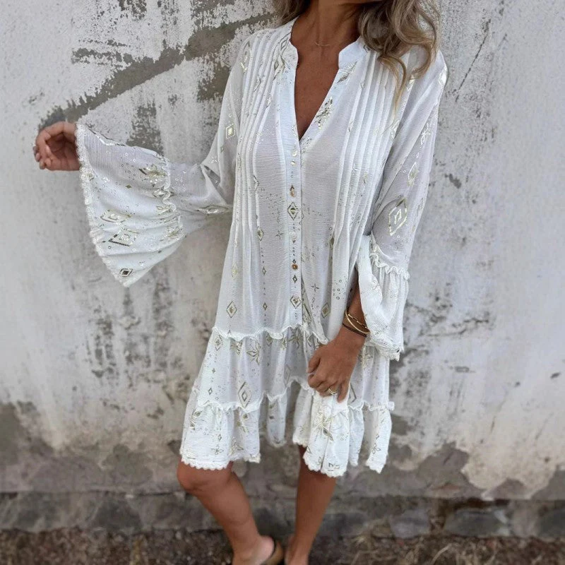 Marieke™ | Elegantes Kleid mit Laternenärmeln - Image 8