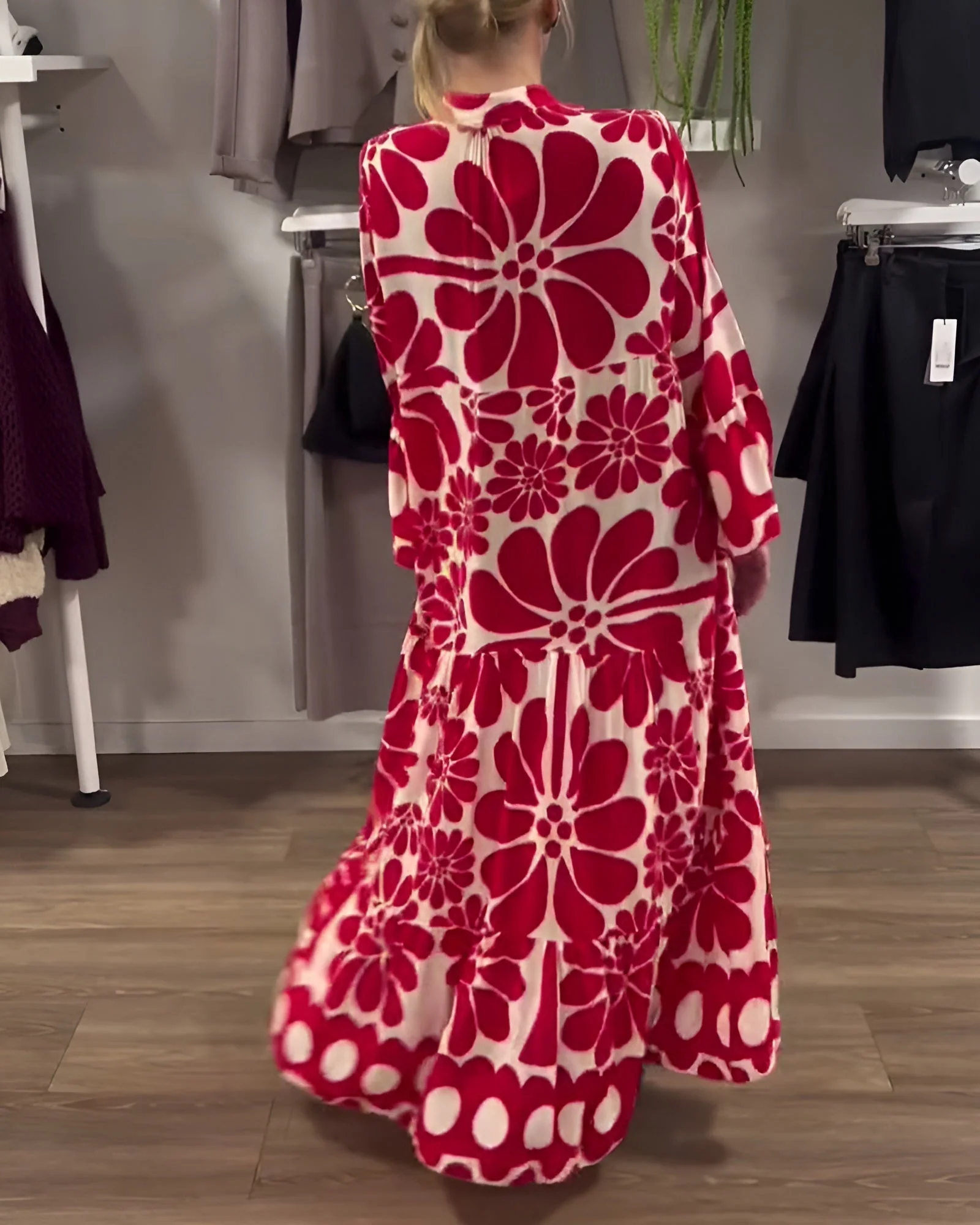 Marielle | Elegantes Bedrucktes Maxikleid - Image 2