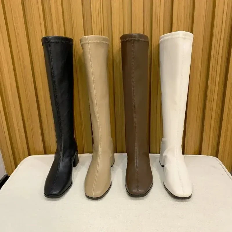 Marinella Kniehohe Blockabsatz-Stiefel - Image 3