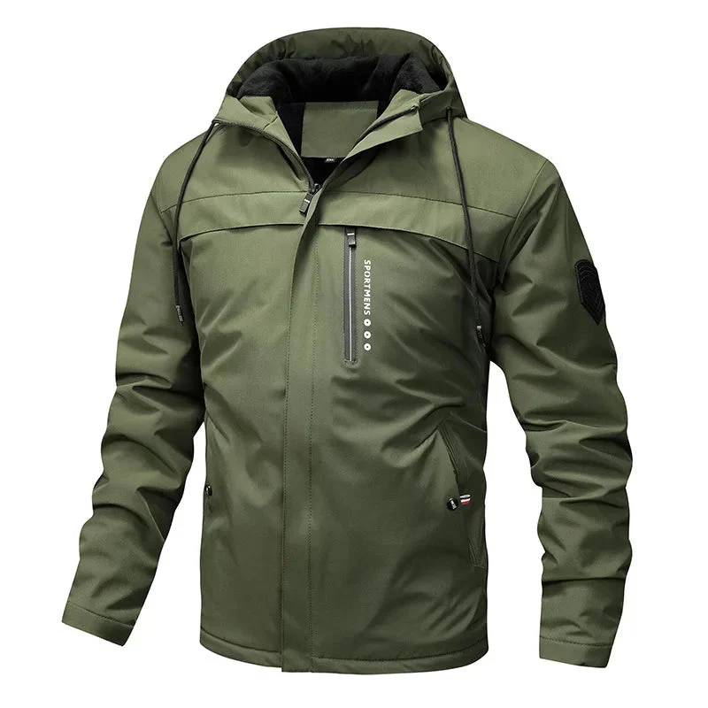 Mario | Sportliche Fleece Steppjacke mit Kapuze