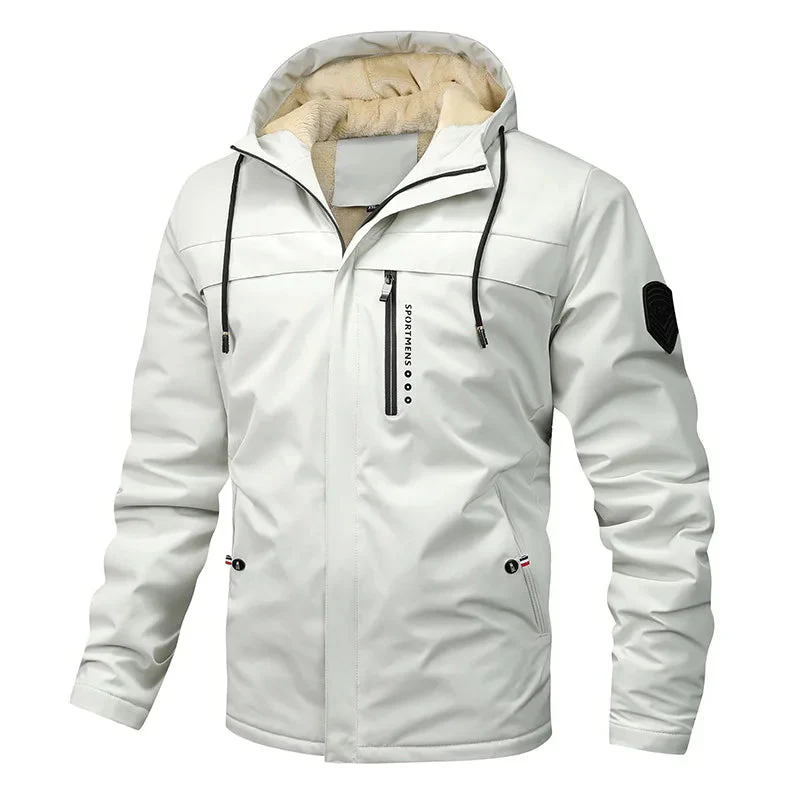 Mario | Sportliche Fleece Steppjacke mit Kapuze - Image 4