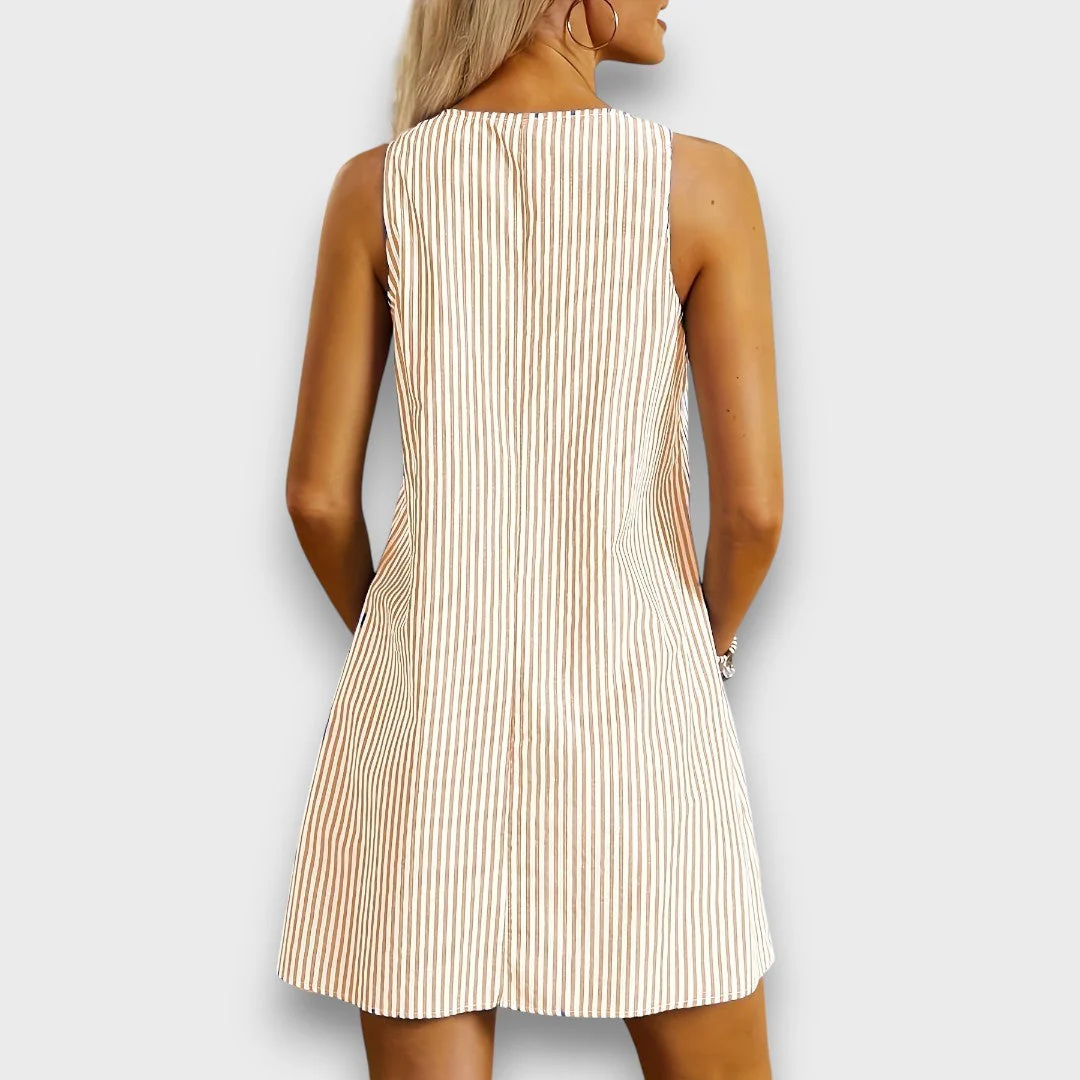 Mariva – Gestreiftes Sommerkleid mit Taschen - Image 6