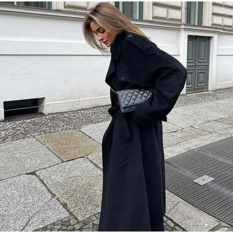 Marlene™ | Oversized-Mantel aus Wollmischung