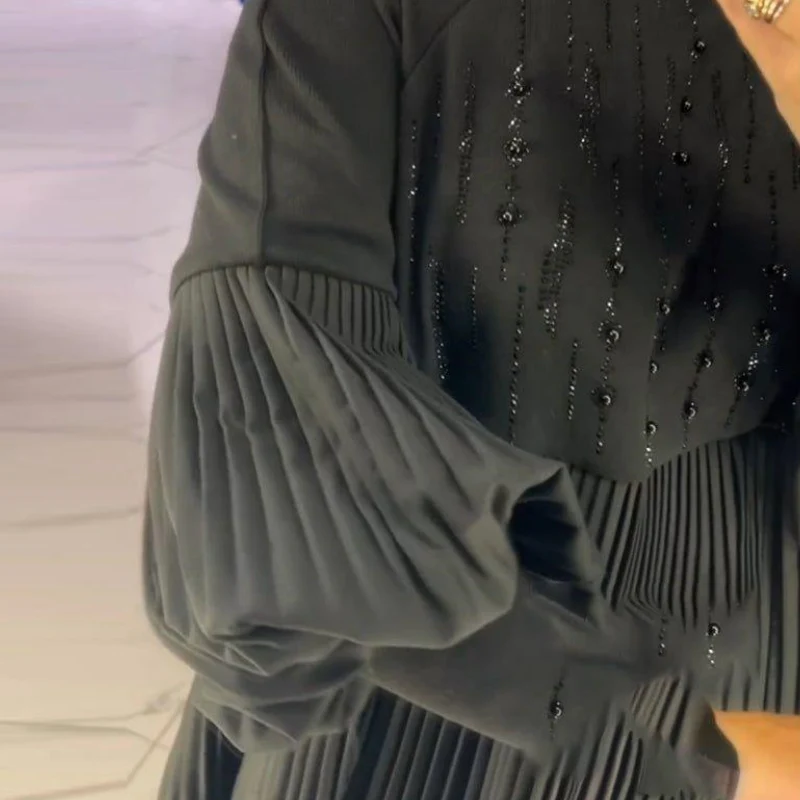 Marlene | Plus-Size Kleid mit Stehkragen und Laternenärmeln - Image 7