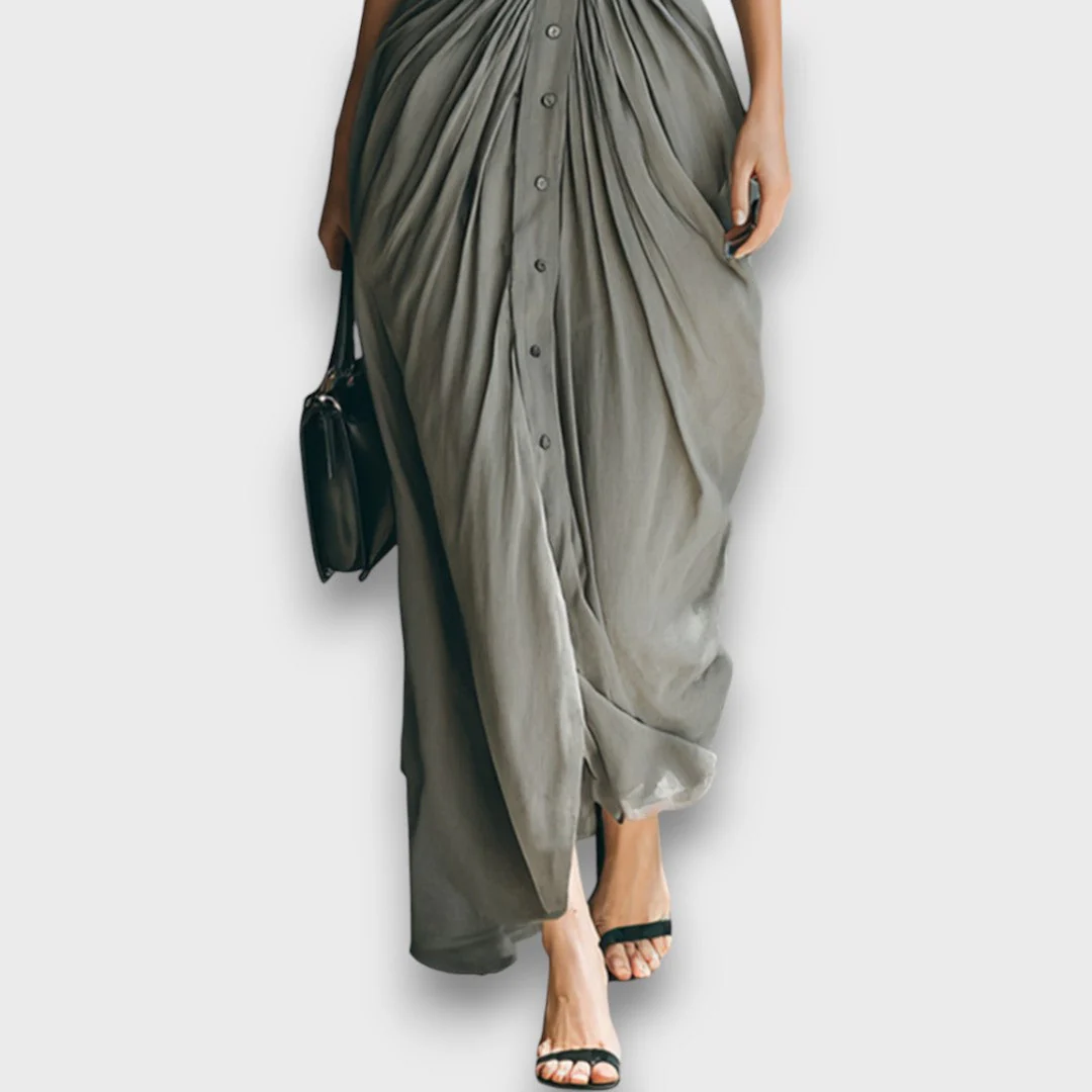 Marlenia – Maxikleid mit Kragen und Bindegürtel - Image 2