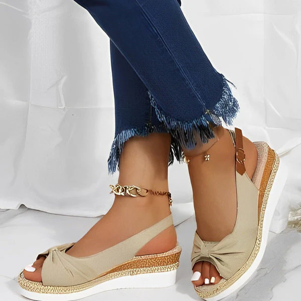 Maryam | Keilsandalen mit offener Spitze