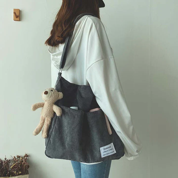 MATILDE - CORDTASCHE MIT MEHREREN FÄCHERN - Image 2