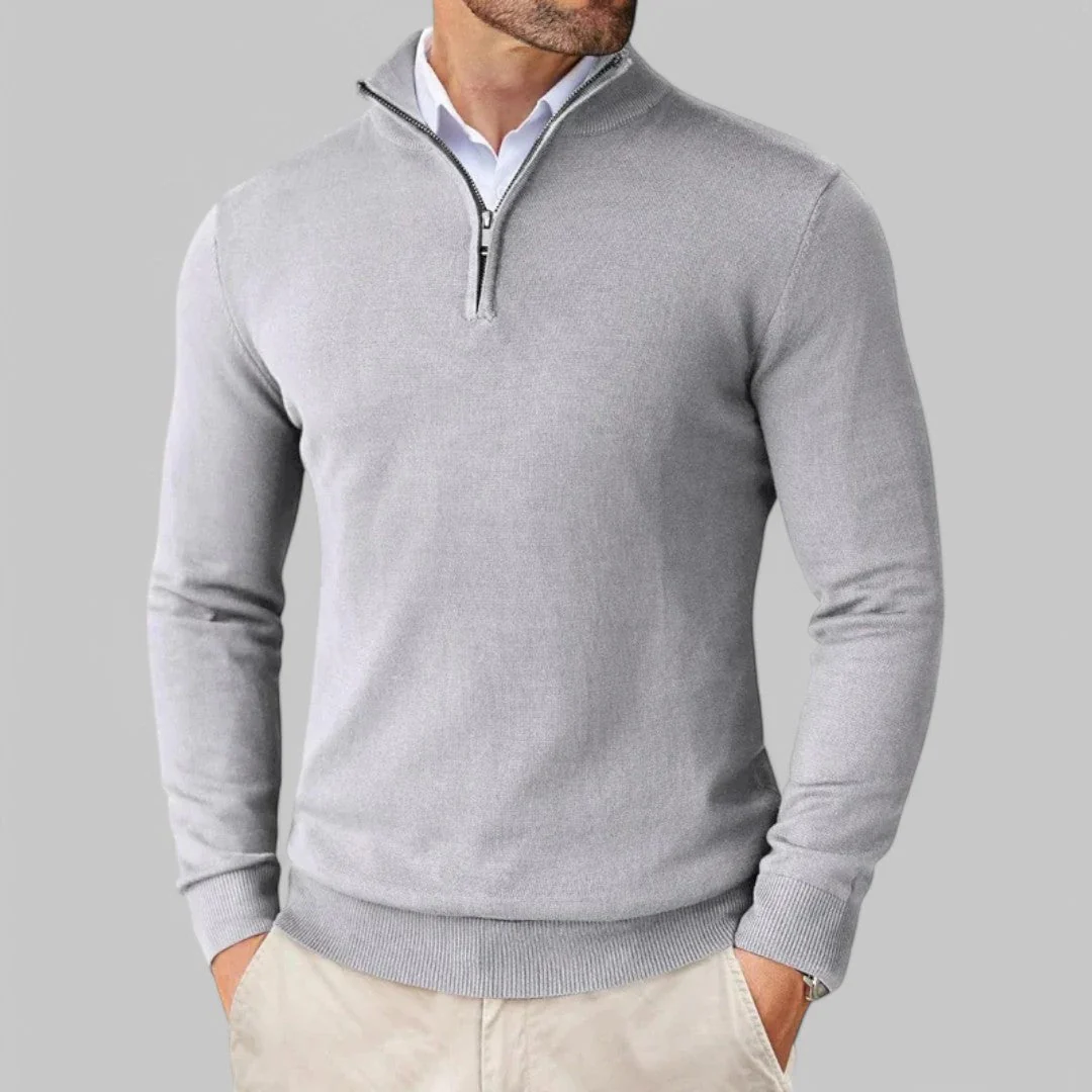 Mattia | Bequemer Pullover mit halbem Reißverschluss - Image 8