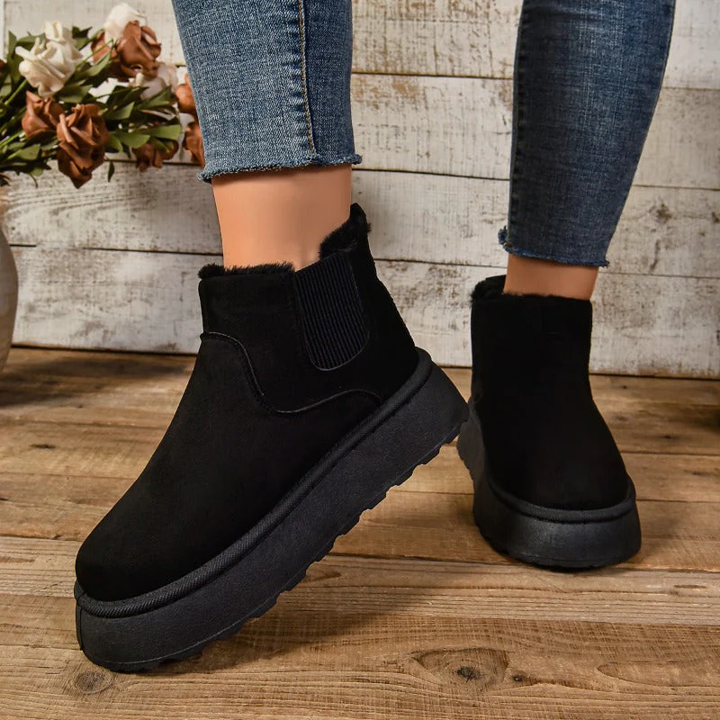 Maureen - Lässige Plüsch Stiefel - Image 3