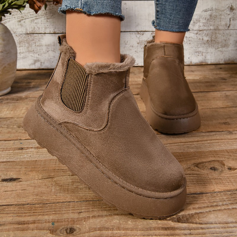 Maureen - Lässige Plüsch Stiefel - Image 4