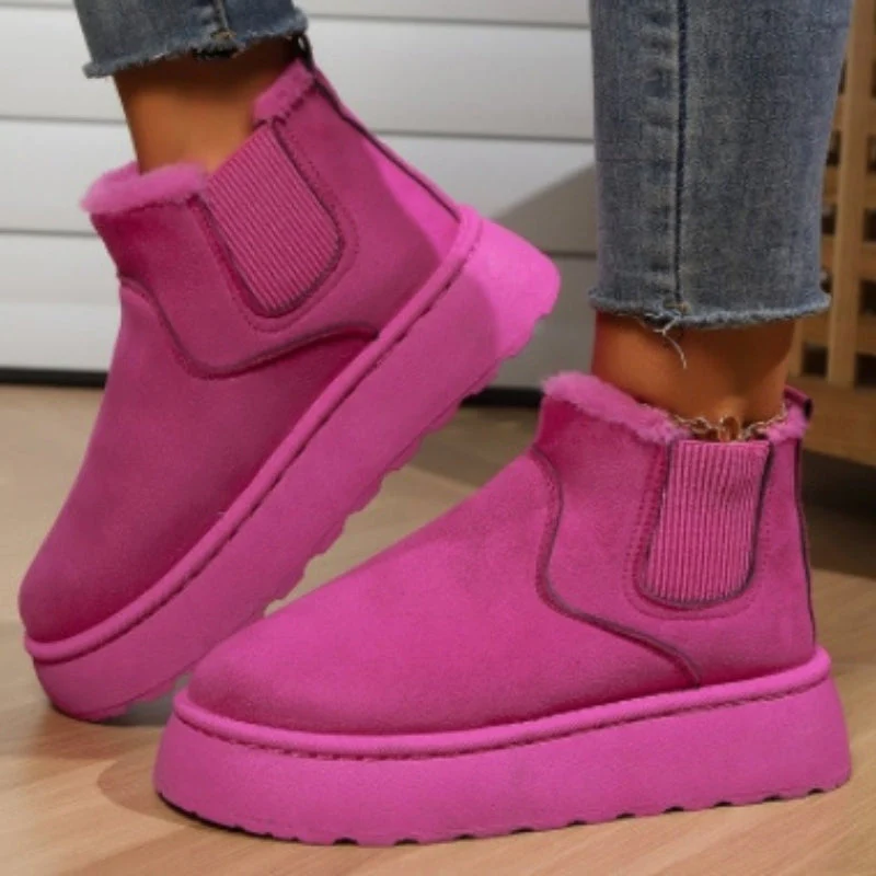 Maureen - Lässige Plüsch Stiefel - Image 6