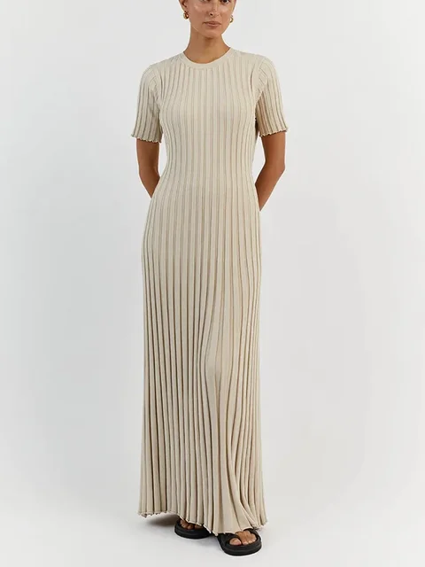 Maxi - Gestricktes Langarmkleid - Image 5