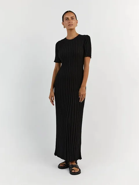 Maxi - Gestricktes Langarmkleid - Image 6