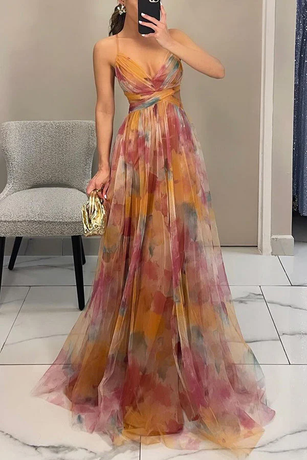 Maxikleid mit Blumendruck für Damen – Elegantes Sommerkleid für besondere Anlässe - Image 3