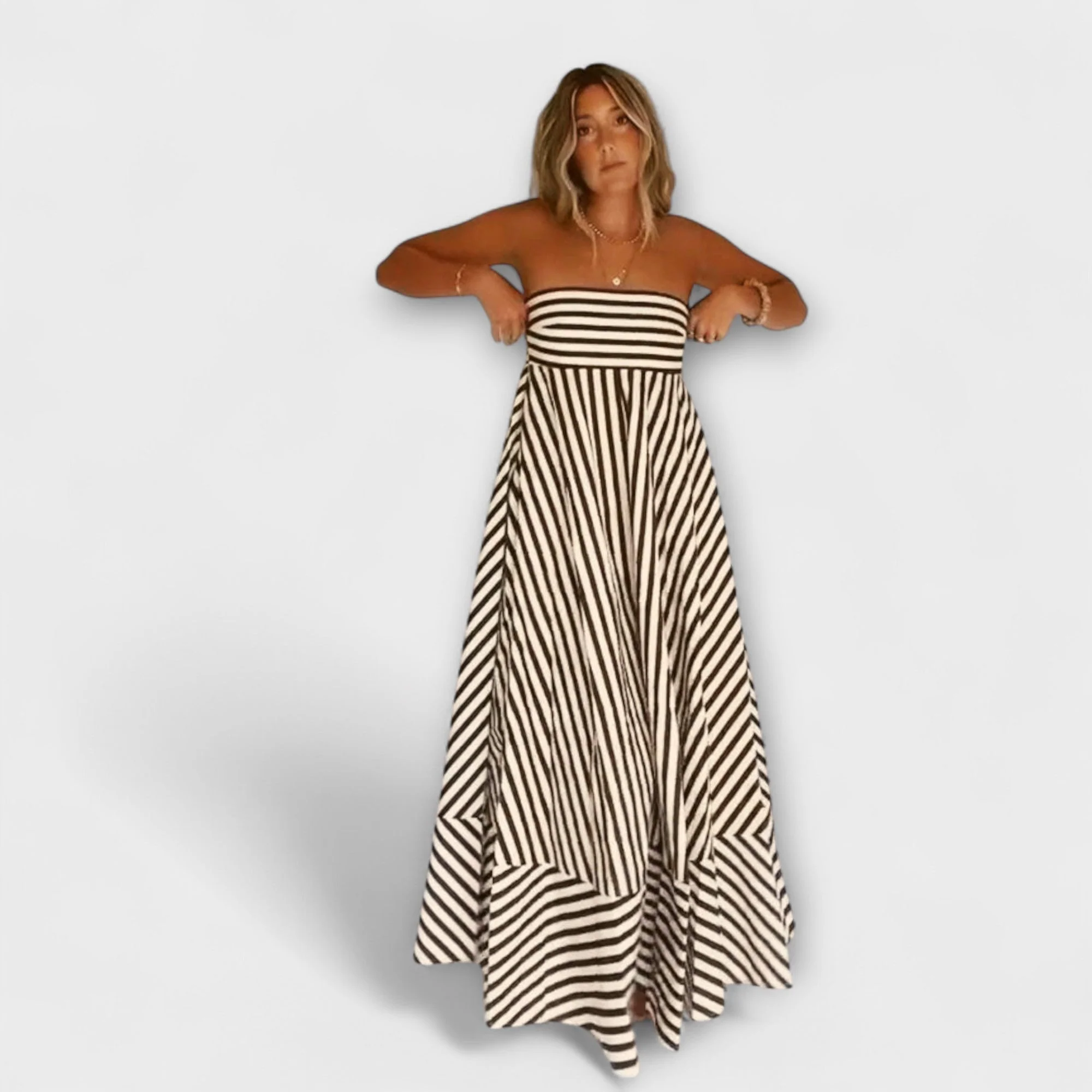 Maxikleid mit Rüschenshirt von Nachtzauber
