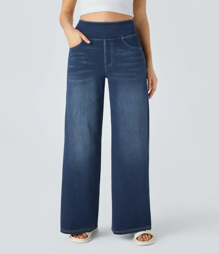 MECHTHILD - WEITE JEANS MIT ELASTISCHEM BUND - Image 11
