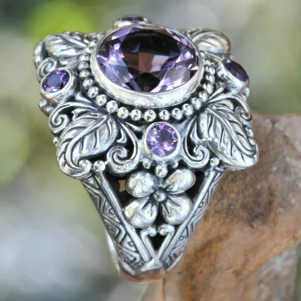 Meditation Amethyst Kristall Blume