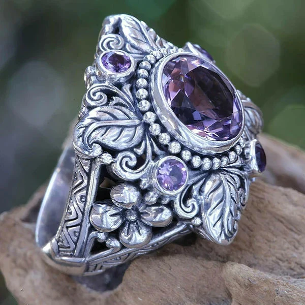 Meditation Amethyst Kristall Blume - Image 3