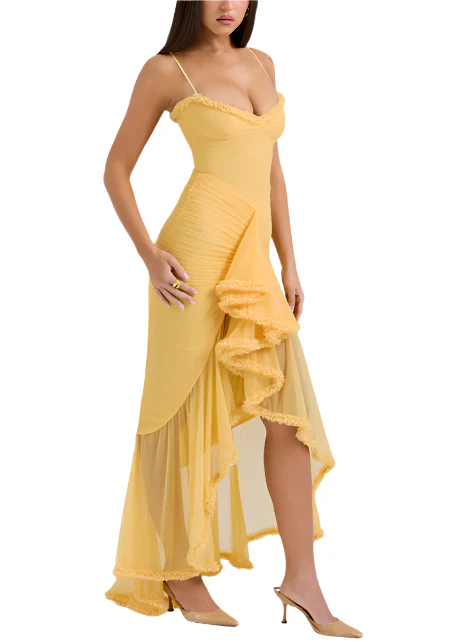 Megan - Lange Abendkleid mit dünnen Trägern - Image 5