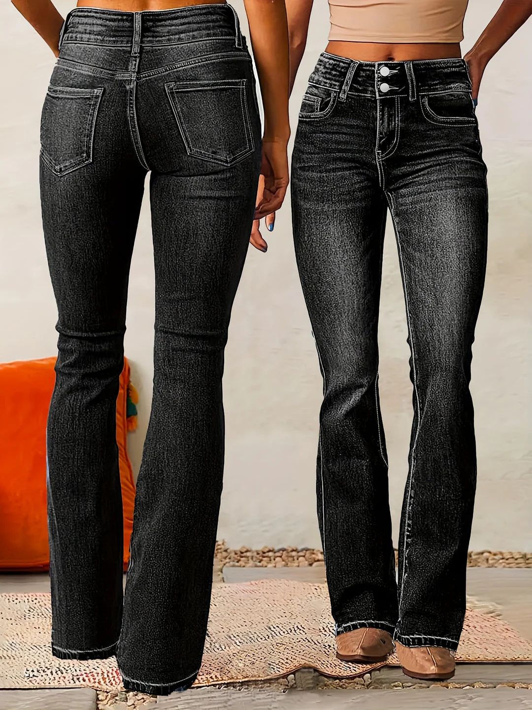 MELANIE - SCHLAGJEANS MIT HOHEM BUND - Image 3