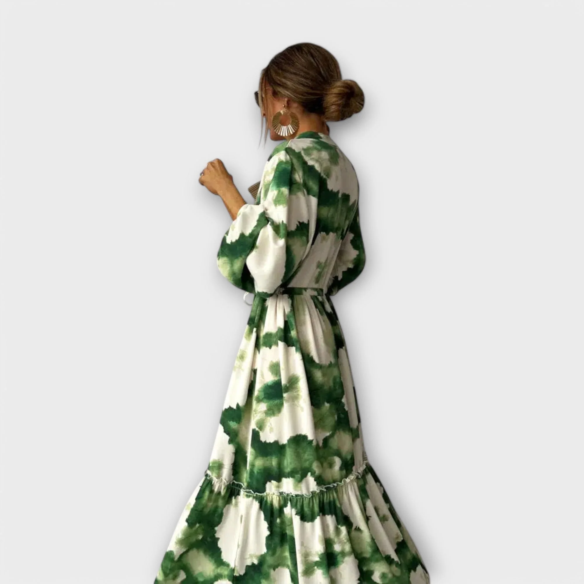Melina - Grünes Maxikleid mit langen Ärmeln und V-Ausschnitt" 

Rewritten: "Melina - Grünes Maxikleid mit langen Ärmeln und elegantem V-Ausschnitt - Image 2