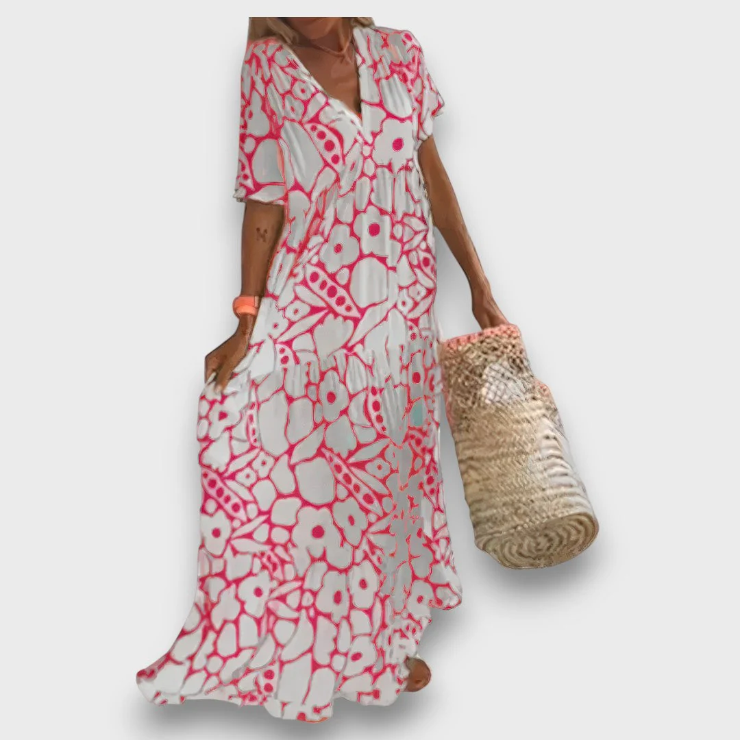 Melina – Luftiges kleid mit V-Ausschnitt - Image 3