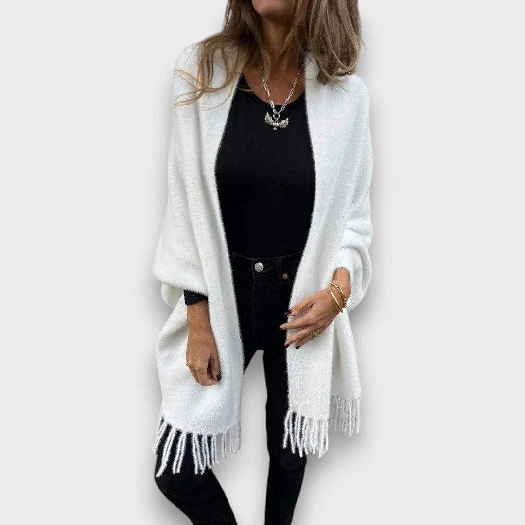Meliora – Elegante Strickjacke mit Fransen - Image 2