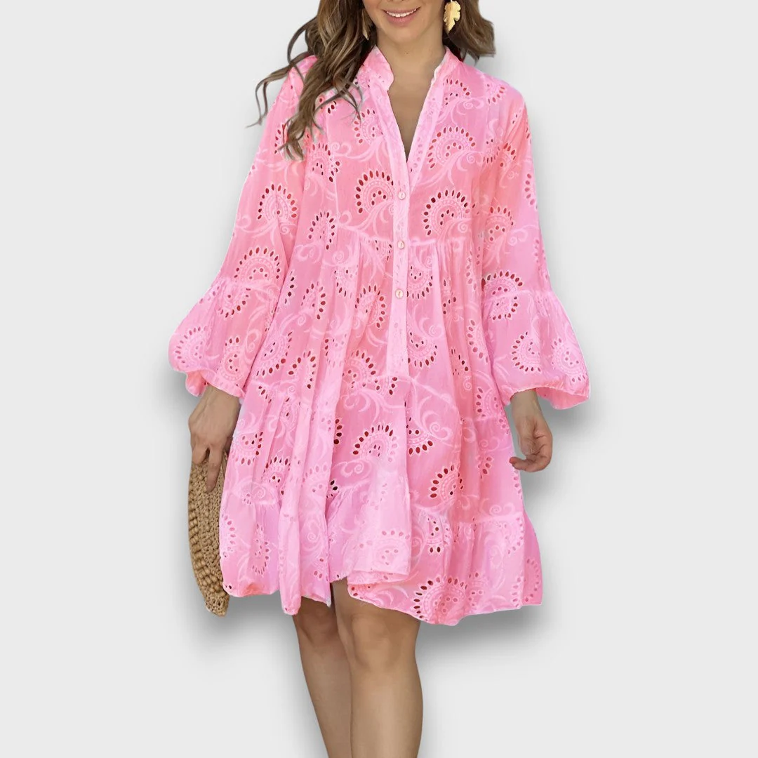 Merelina – Kleid mit Broderie und Volantärmeln - Image 2