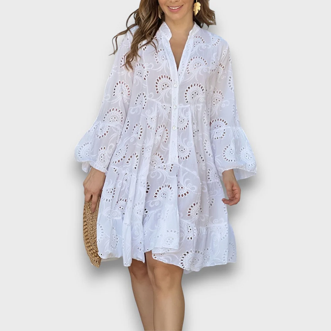 Merelina – Kleid mit Broderie und Volantärmeln - Image 5